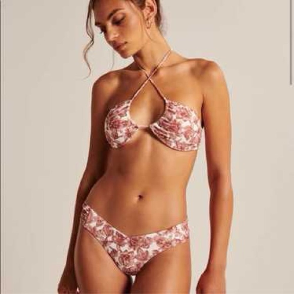 Abercrombie & Fitch Rose Floral Crisscross Bikini